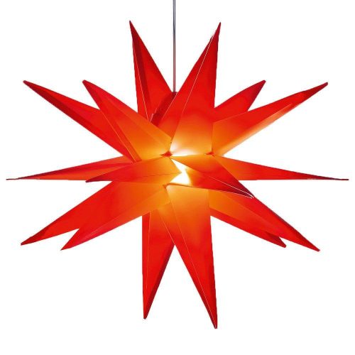 Lampa Stea LED 3D I-Glow XXL Roșu, pentru Interior/Exterior