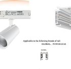 LED spotlámpa 30 W-os sínes spotlámpa 3 fázisú áramsínekhez 2800 lm Meleg fehér 3000 K