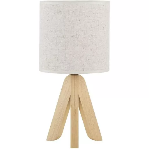Stolna lampa Shinoske Fa, platneni abažur
