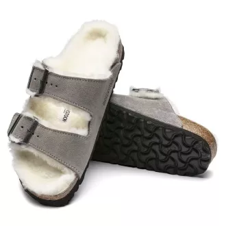   Birkenstock Arizona női papucs szarvasbőr kő színű EU 41