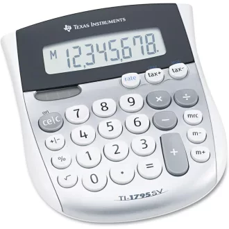   Texas Instruments TI-1795SV Asztali Számológép Ezüst Napelemes és Elemmel