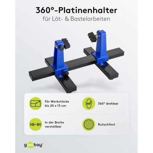 goobay PCB nyáklap tartó rögzítő szereléshez és szervizhez