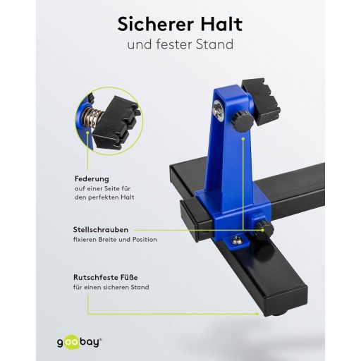 goobay PCB nyáklap tartó rögzítő szereléshez és szervizhez