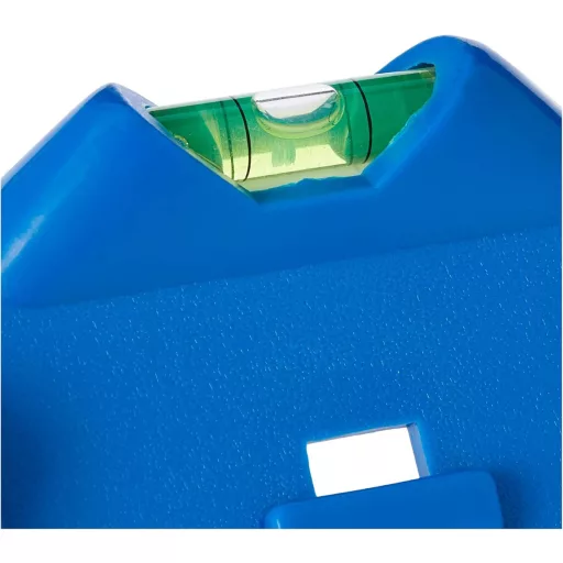 Silverline SL05 Nivelă magnetică cu stâlp 135 mm - Nivelă multicoloră din plastic pentru stâlpi de gard, cutii poștale