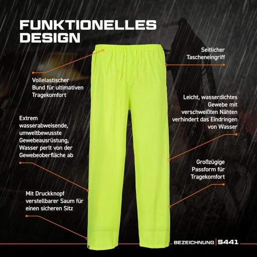 Portwest Classic esőnadrág unisex L méret sötétkék