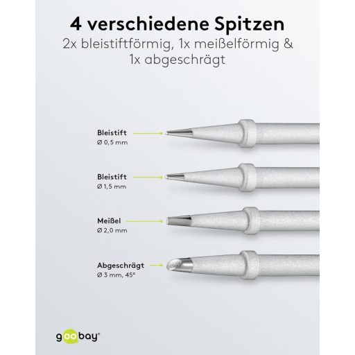 Goobay forrasztócsúcs szett AP 2 4 csatornás állomáshoz