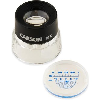   Carson 10x nagyítóüveg állvánnyal és mérési skálával