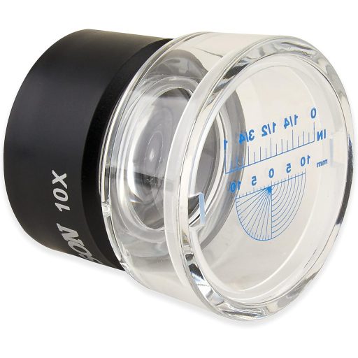 Carson 10x nagyítóüveg állvánnyal és mérési skálával