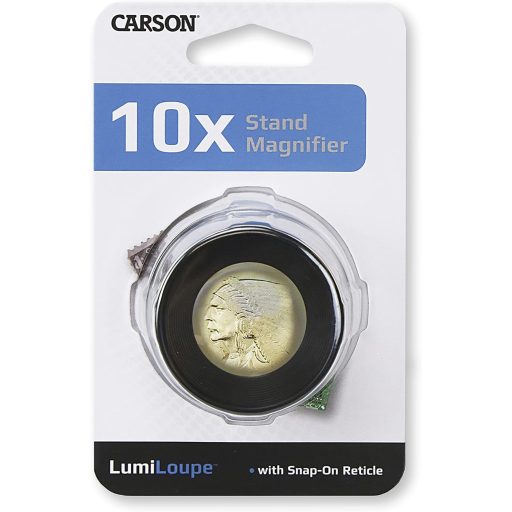 Carson 10x nagyítóüveg állvánnyal és mérési skálával