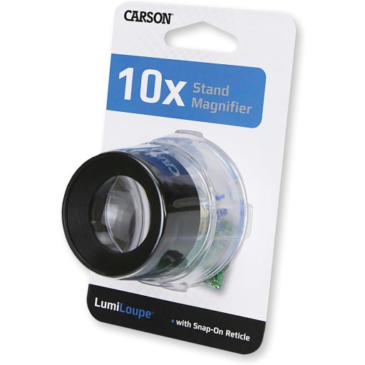 Carson 10x nagyítóüveg állvánnyal és mérési skálával