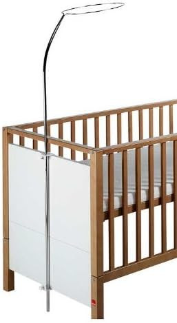 Schardt 093010000 Mennyei Baldachin Rúd 3-részes Krómbevonatú Fehér Lakkozott Kiságyhoz 150 cm