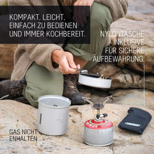 PRIMUS Express Gázfőző Kemping Túrázás Outdoor Főzőlap Izobután Gáz Rozsdamentes Acél Ezüst 96g