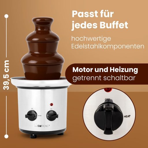 Clatronic SKB 3248 Csokoládé Szökőkút Gyümölcsökhöz és Süteményekhez