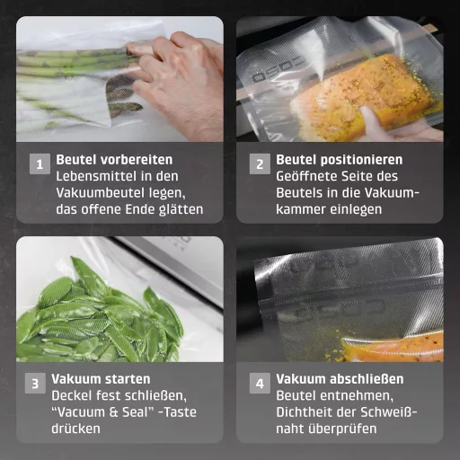 CASO VC10 vákuumozó gép - Stiftung Warentest nyertes, 30cm hegesztés, 10 fóliatáska