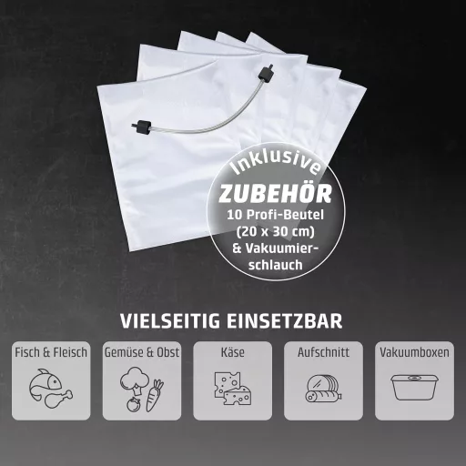 CASO VC10 vákuumozó gép - Stiftung Warentest nyertes, 30cm hegesztés, 10 fóliatáska