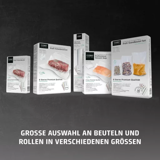 CASO VC10 vákuumozó gép - Stiftung Warentest nyertes, 30cm hegesztés, 10 fóliatáska