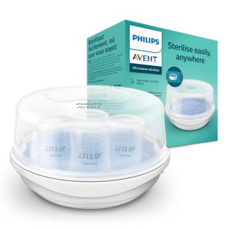   Philips Avent Mikrohullámú Gőzsterilizátor 4 Flaskonhoz Fehér SCF281/02