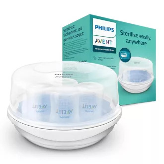   Philips Avent Mikrohullámú Gőzsterilizátor 4 Flaskonhoz Fehér SCF281/02