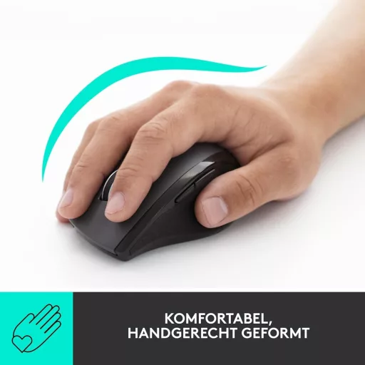 Logitech M705 Marathon vezeték nélküli egér, 3 év akkumulátor, 7 gomb, PC/Mac - Retail Packaging