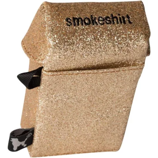 Smokeshirt Divatos, arany glitteres cigarettatartó 20 db cigarettának