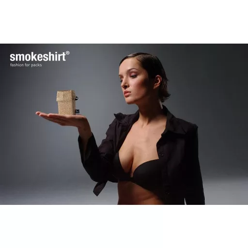 Smokeshirt Divatos, arany glitteres cigarettatartó 20 db cigarettának