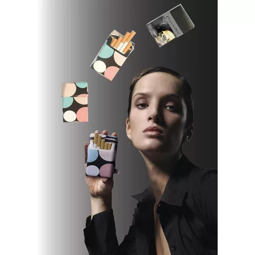 Smokeshirt 23-25 darabos, rózsaszín uszkár mintás cigarettatartó(XL)