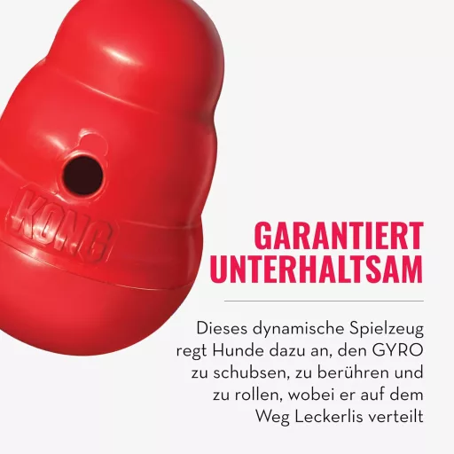 KONG Wobbler Kutyajáték Tölthető Jutalommal Kicsi Piros