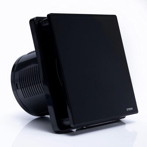 STERR Nero 100 mm-es halk fürdőszobai ventilátor - Erős légkivezető