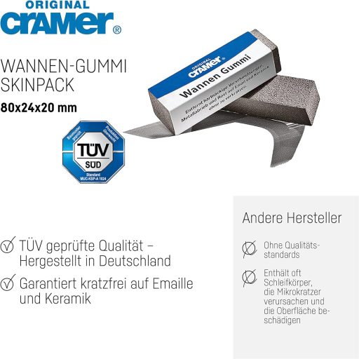 Cramer fürdőkád tisztító gumi makacs lerakódások eltávolítására