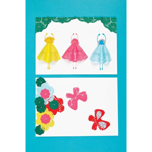 Baker Ross Színes Papír Csipkék - Gyerekeknek Kézműves Munkához - 120 db Vegyes