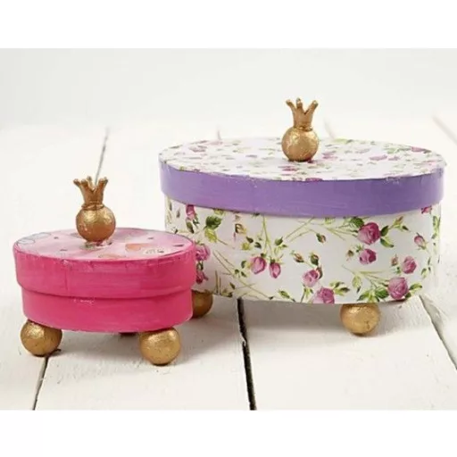 Creativ kerek doboz szett 8-14 cm átmérővel, 4-6 cm magassággal