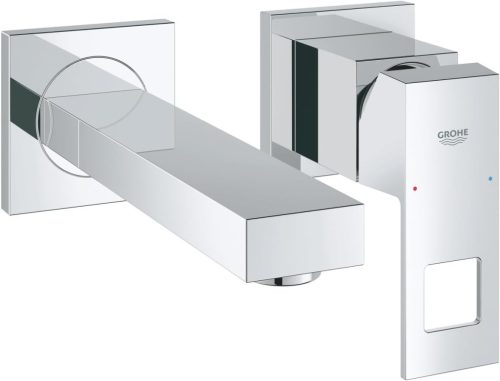 GROHE Eurocube Kétlyukú Mosdó Csaptelep - Króm Kivitel, Fali Szerelésű, 171 mm Kifolyóval, Fürdőszobai Használatra