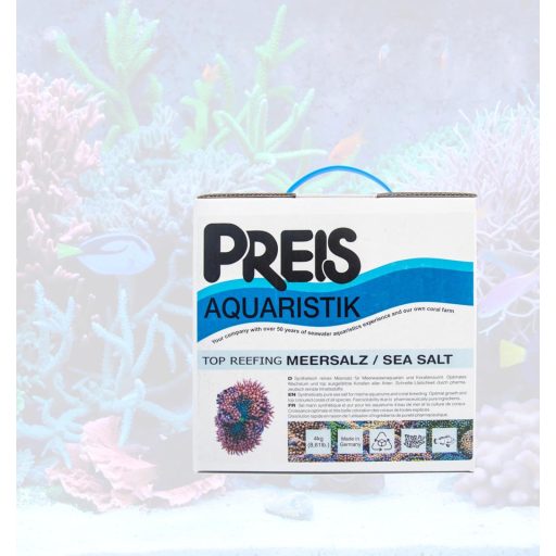 Preiser Records 164 Morska sol za akvarijske ribe - 4 kg Bijeli prah - Sastojci farmaceutske čistoće prema Europskoj farmakopeji - Proizvod iz Njemačke