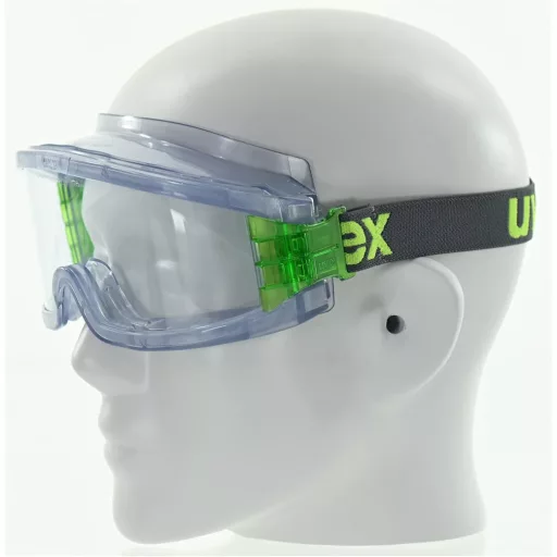 Uvex Ultravision teljes látómezős védőszemüveg zöld szárral