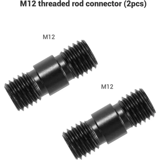 Conector prelungitor bară aluminiu 15mm, set de 2 bucăți