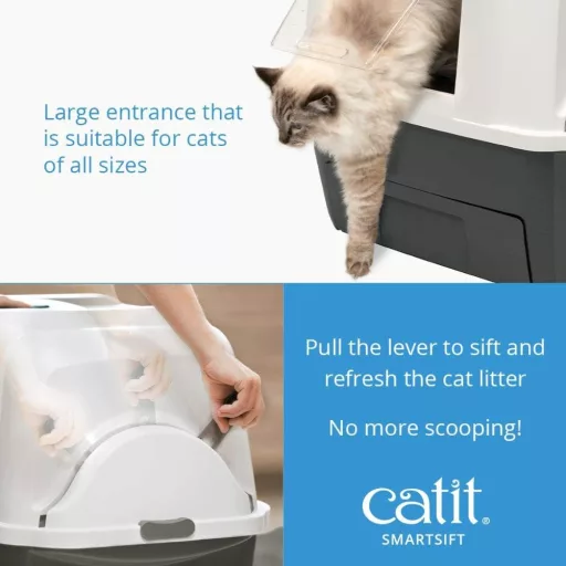 Catit SmartSift macskavécé biodegradálható betétekkel - easy cleaning