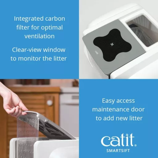 Catit SmartSift macskavécé biodegradálható betétekkel - easy cleaning