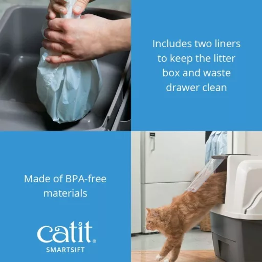 Catit SmartSift macskavécé biodegradálható betétekkel - easy cleaning