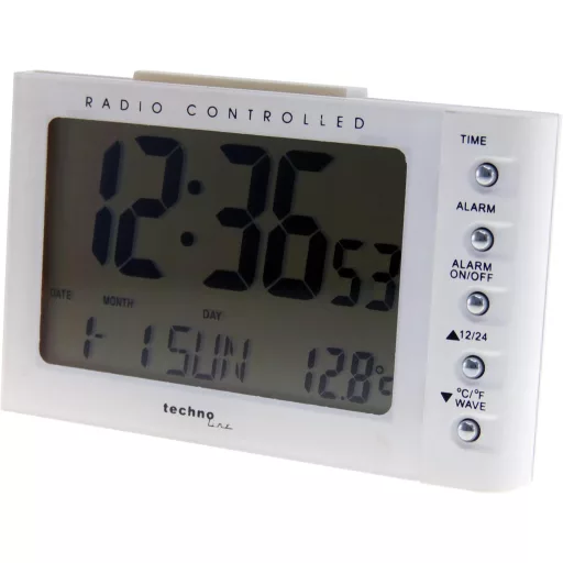 techno line WT 188 fehér rádiós ébresztőóra 11,5 cm