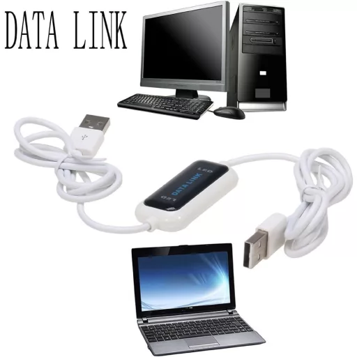 Salcar USB 2.0 PC-PC adatkábel Windows rendszerekhez - Gyors adatátvitel