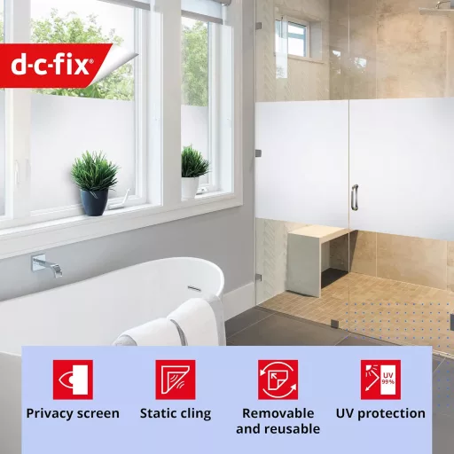 d-c-fix Ablakfólia Frost Privát 90x150cm Statikus Mattkivitelű Öntapadós Dekoratív - 90 cm x 1,5 m, Frost