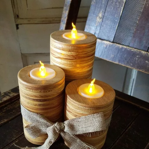 AGPTEK 24 db LED gyertya időzítővel, meleg fehér lángeffekt, 6/18 órás ciklus