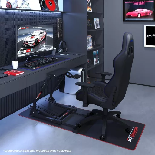 GT Omega Univerzális Kormányállvány Logitech G29 G923 Thrustmaster T500 Fanatec Clubsport Kompatibilis, Állítható Dőlésszögű, Összecsukható
