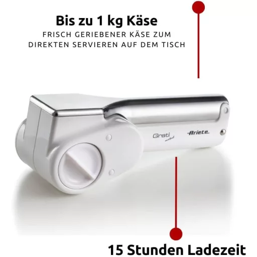 Ariete Reiber-44 rozsdamentes acél reszelő fehér