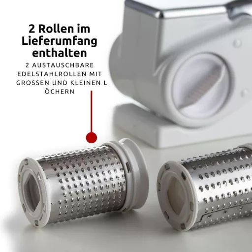 Ariete Reiber-44 rozsdamentes acél reszelő fehér