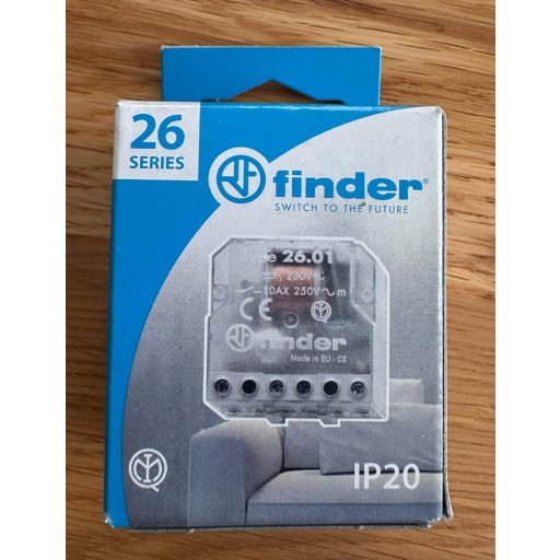 Finder 260280120000PAS Lépcsőzetes Relé 230V 1 Váltó 10A