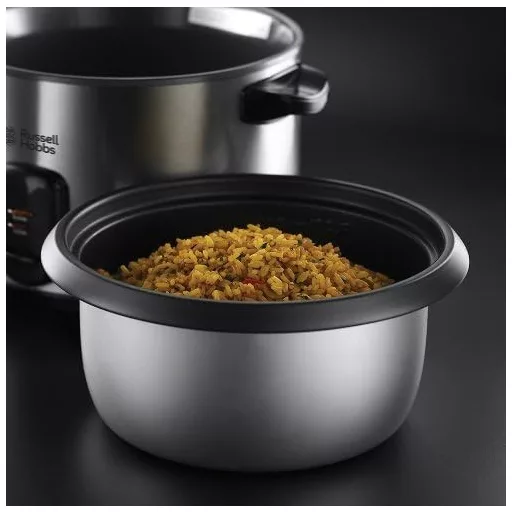 Russell Hobbs 1.8L rizsfőző melegentartó funkcióval, gőzöléssel és rozsdamentes acél kialakítással