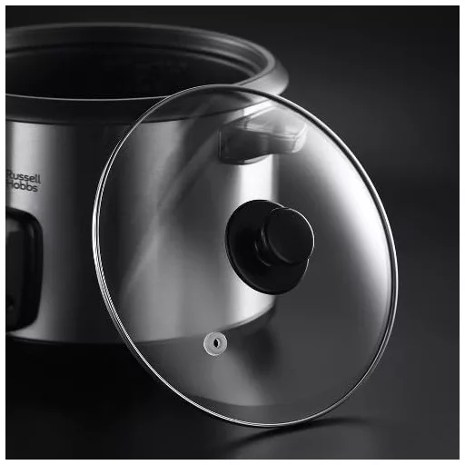 Russell Hobbs 1.8L rizsfőző melegentartó funkcióval, gőzöléssel és rozsdamentes acél kialakítással