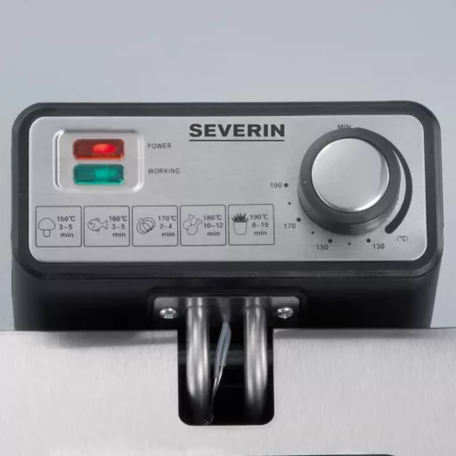 Severin FR 2431 Mélysütő 2000W 3L Rozsdamentes Acél Fekete