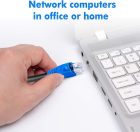MutecPower CAT6 50m Kültéri Vízálló Ethernet Hálózati Kábel - Földbe Fektethető UTP